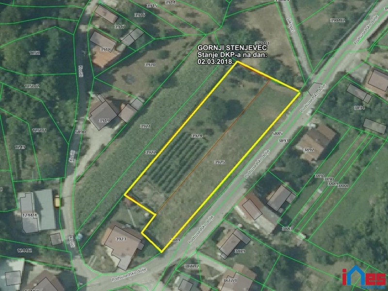 Građevinsko zemljište stambene namjene u Podsusedskom dolju